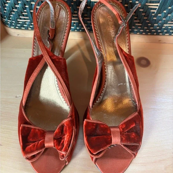 BCBGMaxAzria | Shoes | Bcbgmaxazria Womens Velvet Bow Heels  display picture 1